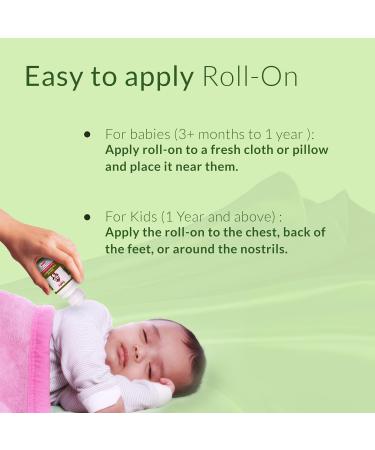 Baby.Organo Natural Cold Relief Roll On with Organic Eucalyptus Oil for Cold and Cough l Nose Block l Chest Congestion 40ml - Buy Online on GoSupps.com