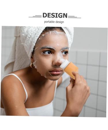 IWOWHERO Beech Wood Facial Cleansing Brush Facial Cleansing Brush Face Scrubber Facial Scrubber for Face Brush for Face Exfoliating Face Scrubber Wooden Makeup Remover Brush Fiber - Buy Online on GoSupps.com