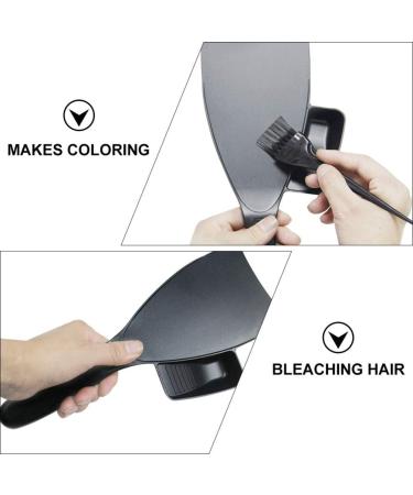 Lurrose 1Set Highlighter Set Hair Color Board Hair Dye Board highlighting board for hair DIY hair dye tools hair dye kit Hair Dyeing Brush Hair Tint Tool balance paddle plastic flat top - Buy Online on GoSupps.com