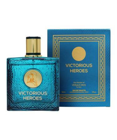 Victorious Heroes Blue Eau De Toilette 3.0 oz EDT Cologne Pour Homme - Buy Online on GoSupps.com