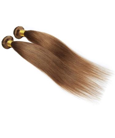 SEGO Brazilian Human Hair Bundles - 100% Virgin Straight Extensions 18 Light Brown Weave - Premium Real Hair - Buy Online on GoSupps.com