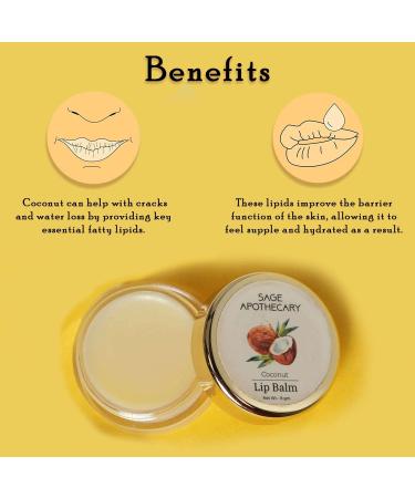 Super Soft Natural Coconut Lip Balm - Protect Lighten & Nourish Dark & Chapped Lips - 8g - Buy Online on GoSupps.com