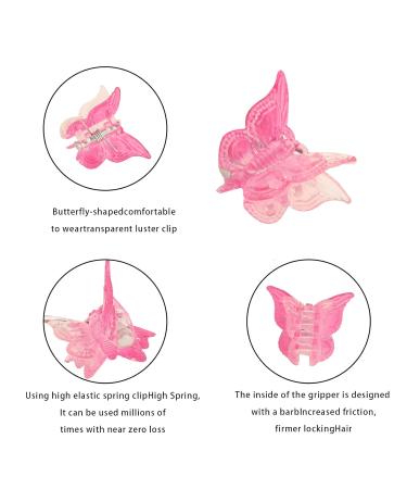 50 Pieces Gradient Green Butterfly Hair Clips - Mini Claw Hair Accessories for Women Girls & Children - Buy Online on GoSupps.com