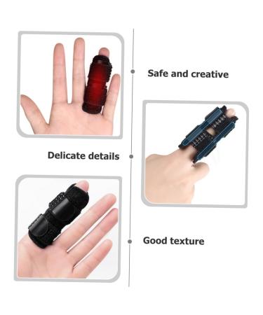 FOMIYES Adjustable Finger Strap & Joint Brace - Portable Finger Splint for Joint Support (16.5x7x0.4cm) - Black - International Shipping Available - Buy Online on GoSupps.com
