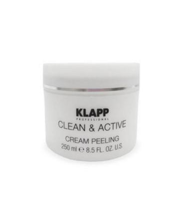 Klapp Clean & Active Cream Peeling 250 ml 8.5 oz (SALON SIZE) Get Free Sisley Ssisleya Eye and Lip Contour Cream