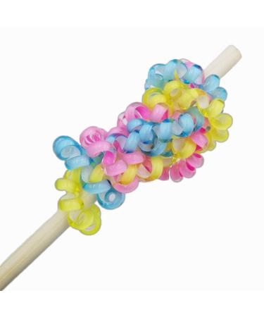 Candy Color 10 Piece Spiral Hair Ties - Multicolor No Crease Coils for Women and Girls - Buy Online on GoSupps.com