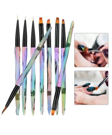 Nailart pen nailart brush nail marking pin nailart drawing tools nail dots DIY Nailart Design Nailart Liner Brush Nailart Point Drill Character tools (9PCs)