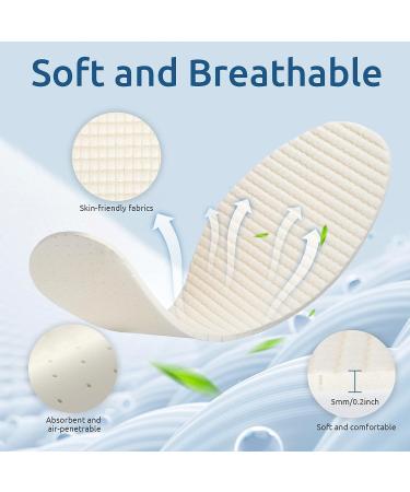 Barefoot Shoe Insoles - Breathable Latex Foam Inserts for Men 4-10 Women 5-11 (6 Pairs White) - Washable & Cuttable Replacement Insoles - Buy Online on GoSupps.com