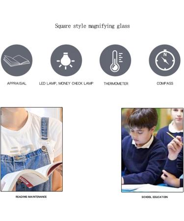 Uncles Magnifying Glass LED Illuminated Eye-Loupe Magnifier Handheld Magnifying Lens for Coin Stamps Reading Rechargeable - Buy Online on GoSupps.com