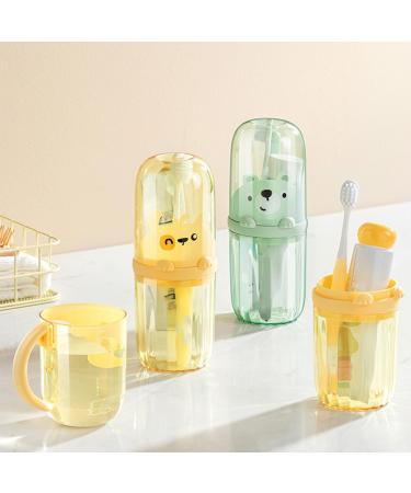 Portable Travel Toothbrush & Creative Cartoon Brush Mug - Sakeiou Bathroom Accessories for Couples & Families - Buy Online on GoSupps.com