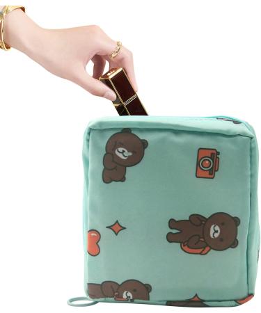 Blue Sanitary Napkin Storage Bag Menstrual Cup Pouch - Portable Feminine Menstruation First Period Bags for Girls and Women - Buy Online on GoSupps.com