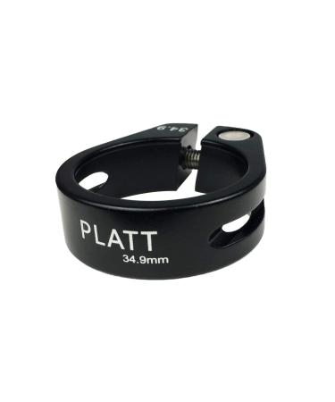 PLATT Bike Seat Post Clamp Aluminium Alloy Bicycle Seatpost Collar 28.6mm / 31.8mm /34.9mm Black 31.8mm