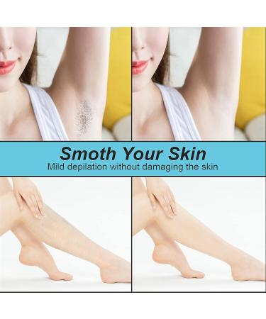 RIOUSV Crystal Hair Eraser - Painless Exfoliation & Hair Removal Tool for Arms, Legs, and Back - Portable & Reusable (Blue) - Buy Online on GoSupps.com