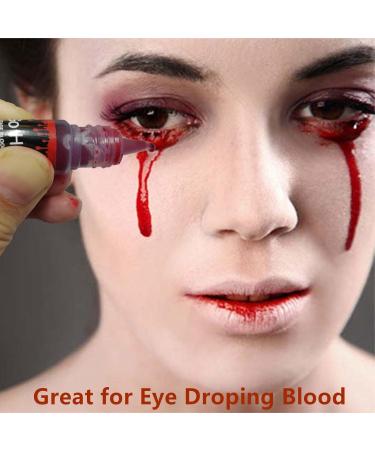 Mysense Dripping Stage Fake Blood (0.27 oz) - Washable & Edible for Realistic Effects | Halloween Cosplay SFX Makeup for Zombie, Vampire, and Dark Themes - Buy Online on GoSupps.com