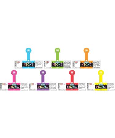 Squires Kitchen NEONZ Neon Effect Food Colouring Paste Rainbow Colours 7 Set Perfect for Buttercream Sugarpaste Modelling Pastes Fondant Royal Icing Cake Mixes and more! Rainbow 7 Set - Buy Online on GoSupps.com