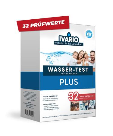 Water test plus (32 values) for tap water-in combination with water bubblers recommended laboratory analysis of your drinking water in the German specialist laboratory 10-day standard analysis