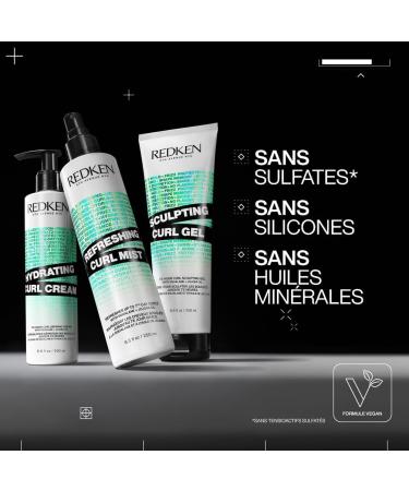 Redken Vegan Revitalizing Mist Moisturizes & Refreshes Curls Formula with Jojoba & Squalane Oil Curly Curly & Kinky Silicone & Sulfate Free Hybrid Curl Stylers 250ml - Buy Online on GoSupps.com