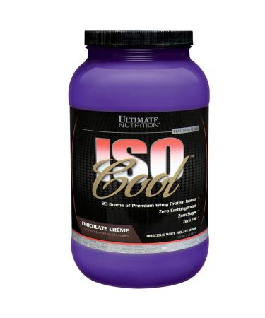 Ultimate Nutrition ISO Cool Whey Isolate Protein Powder - Keto Friendly - Sugar Carb and Fat-Free - 23 Grams of Protein Per Serving Chocolate 2 Pounds