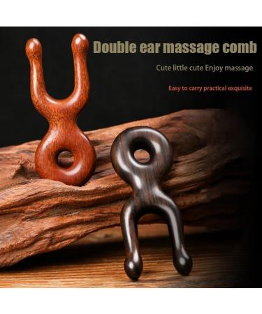 Sandalwood Nose Gua Sha Massage Tool | Antistatic Acupoint Face & Hand Massage Device for Nose Lifting - Buy Online on GoSupps.com