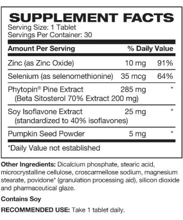 Beta Sitosterol Men's Prostate Support Dietary Supplement Daily Prostate Support Bladder Control for Men| 1-Pack of 30 Tablets 30 Count (Pack of 1) - Buy Online on GoSupps.com