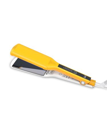 GK HAIR Global Keratin One Control Titanium Styling Flat Iron 1.5 inches Wide Plates Auto Shutoff Professional Straightener All Hair Types 150C-232C