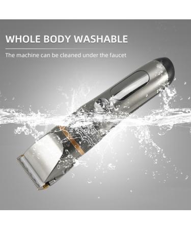 Professional Hair Clippers for Men - Rechargeable Electric Trimmer with LED Screen & Washable Ceramic Blades (Gold - Buy Online on GoSupps.com