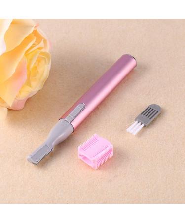 Eyebrow Blade Portable Electric Face Body Hair Shaver Men Women Precision Nose Ear Hair Trimmer Battery Operated Hair Remove Tool (Pink) - Buy Online on GoSupps.com