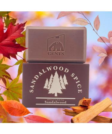 Buy Gents Variety Men's Body Soap - Moisturizing Sandalwood Spice Bar for All Skin Types Fresh & Clean | International Shipping - Buy Online on GoSupps.com
