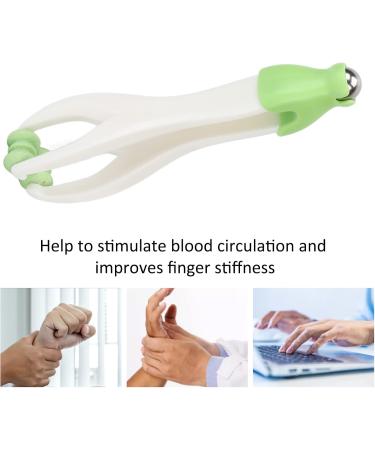 2 in 1 Finger Joint Acupuncture Massager - Stress Relief & Acupressure Roller for Enhanced Blood Circulation (Green) - International Shipping Available - Buy Online on GoSupps.com
