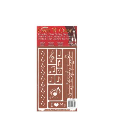 Armour N Over Stencil Musical Notes
