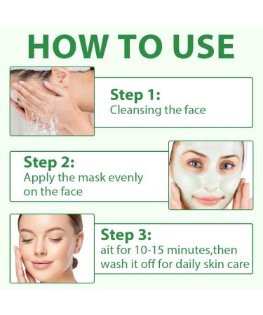 BlumeMeer Green Green Tea 2 pieces Green Mask Stick cleansing mask stick Green Mask Clay Stick Deep Cleansing Smearing control oil for moisturizing nourishing skin reducing blackheads - Buy Online on GoSupps.com