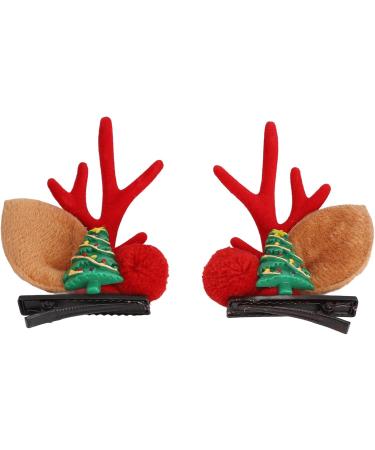Reindeer Antler Hair Pins Lightweight Christmas Hair Clips 4 Pairs Fashion for Christmas Party - Buy Online on GoSupps.com