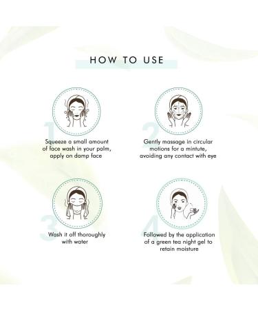 Vitamin C Face Wash for Women | Green Tea & Hyaluronic Acid | Oil Control for Oily Normal & Dry Skin | Antioxidant-rich Natural Cleanser - 100ml - Buy Online on GoSupps.com