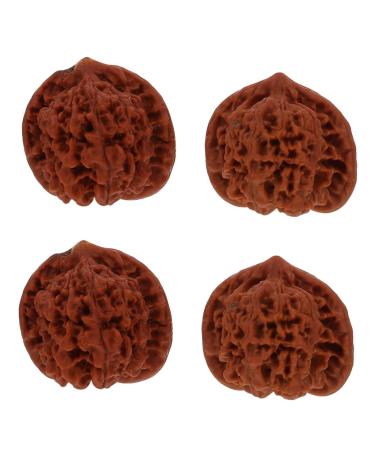 Tovinanna 4 pieces walnut-fitness handball Chinese hand hand massage balls made of walnut wood hand trainer Chinese handball handball handling exercise roller walnut wooden ball walnut core