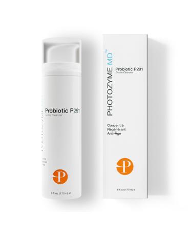Photozyme Probiotic P291 Gentle Cleanser - Face Wash That Cleans and Tones - Removes Makeup and Impurities - pH Balances The Skin - Promotes Healthy Skin - 6 fl oz./177 ml