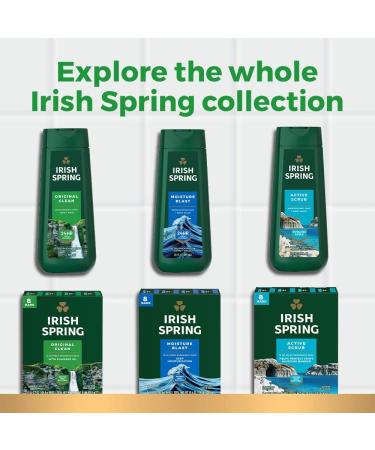 Irish Spring Charcoal Refresh Body Wash for Men 591mL - Deep Cleanse and Invigorate - Buy Online on GoSupps.com