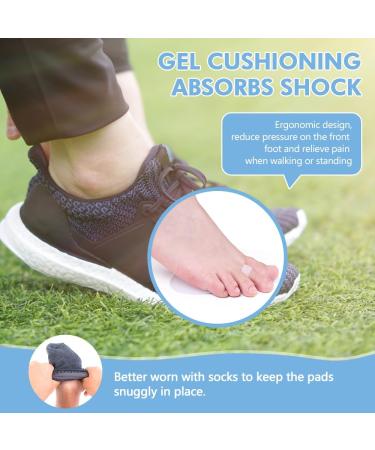 Hilph Metatarsal Pads for Foot Pain Relief - Reusable Soft Gel Cushions for Women & Men | Forefoot Pads for Morton's Neuroma (2 Pairs - Buy Online on GoSupps.com