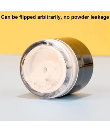 Portable Loose Powder Box with Mushroom Sponge - Refillable Mini Cosmetic Container for DIY Finishing Powder - Buy Online on GoSupps.com