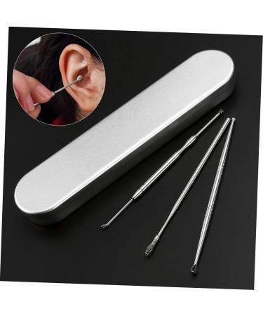 Stainless Steel Ear Spoon Set - 3pcs Ear Wax Removal Tool & Cleaner Kit - Buy Online on GoSupps.com