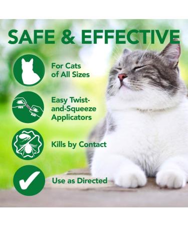 Vet's Best Cat Flea & Tick Spot-On | Natural Treatment & Prevention | 4 Applications - Buy Online on GoSupps.com