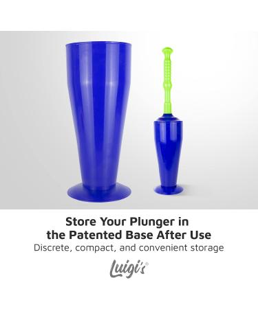Luigi's Big Bad & Powerful Toilet Plunger - Clears and Unblocks All Toilets with Unique Bellows Design - Buy Online on GoSupps.com