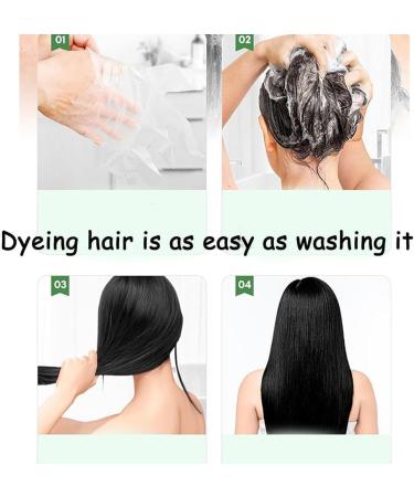 Brimless Shampoo Herbal Bubble Gray Hair Dye Shampoo 500ml Plant Bubble Hair Dye Shampoo Plant Bubble Hair Dye Shampoo (Coffee) - Buy Online on GoSupps.com