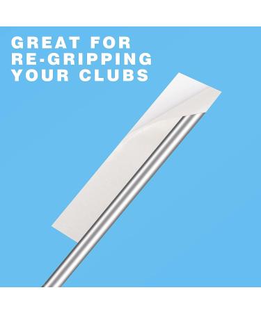 CHAMPKEY 2 x 24 Yards Professional Double Sided Golf Grip Tape | Re-gripping Adhesive for Golf Club Grips - White - Buy Online on GoSupps.com