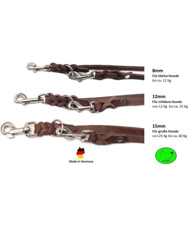Adjustable Dog Liner for Small & Large Dogs - 2.40m Double Linen Dark Brown | International Shipping Available - Buy Online on GoSupps.com