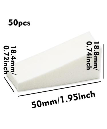50 Pack Triangle Makeup Sponges - Washable Wedge Sponges for Powder Cream & Liquid - Essential Beauty Tools for Flawless Makeup - Buy Online on GoSupps.com