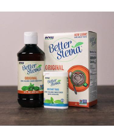 Now Foods Better Stevia Original Liquid Extract - 8 oz Bottle (Pack of 2) - Buy Online on GoSupps.com