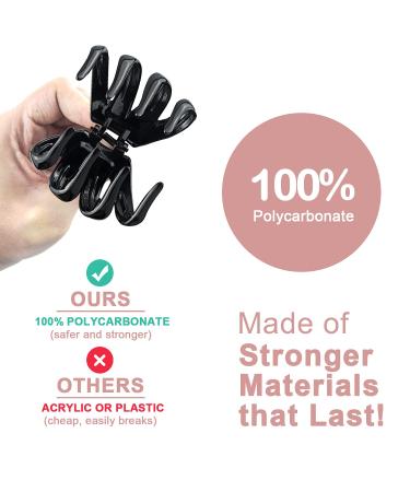 Big Claw Hair Clips for Thick Hair - 3.2'' Octopus Clips - Strong Hold Jumbo Hair Clip - 6 Packs (Black & Brown) - Buy Online on GoSupps.com