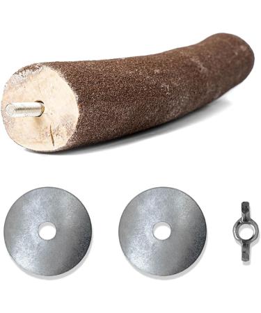 Parrot Essentials Large Sanded Parrot Perches 30 x 3-4cm (LxD) Bird Perches for Nail Trimming and Filing Natural Wooden Perches for African Grey Cockatoo Macaw Non-Toxic Parrot Stand for Birdcage - Buy Online on GoSupps.com