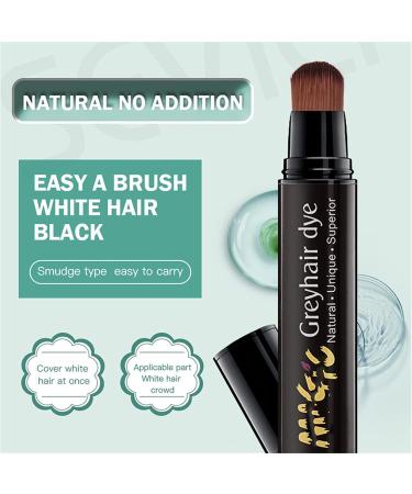 Disposable Coloring Agent To Cover Gray Hair No-Wash Complementary Color Pen Semi-permanent Root Hair Coloring Disposable Hair Dye Stick Hair Root Touch Up Hair Dye Pen for Home 20ml (Dark Brown) - Buy Online on GoSupps.com