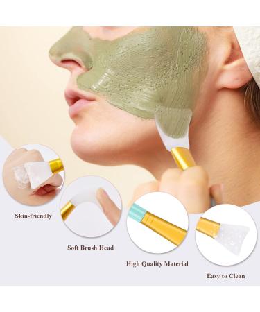 4Pack Spa Headband MORGLES Facial Makeup Headband Bowknot Elastic Headband with Face Scrubber& Face Mask Brush for Women Washing Face and Skincare (Gray White Black Blue) Style 2 - Buy Online on GoSupps.com
